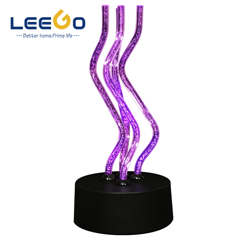 Rotated Crystal Table Lamp Touch switch Control Night Light ,color Changing Light, powered by USB