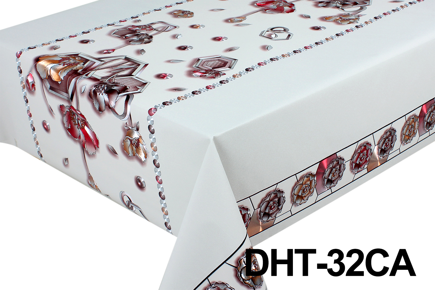 PVC Tablecloth with Fabric Backing