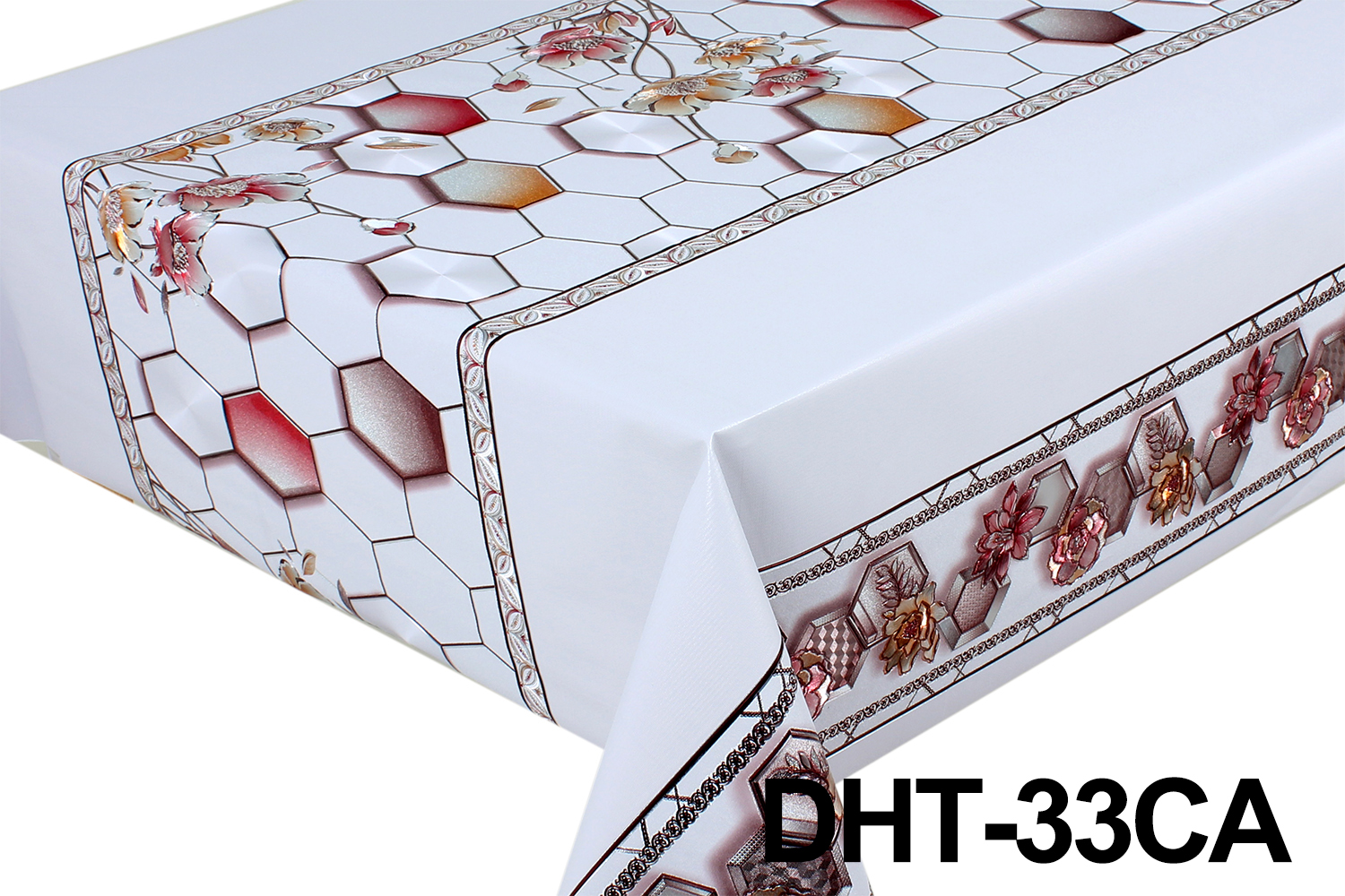 PVC Tablecloth with Fabric Backing