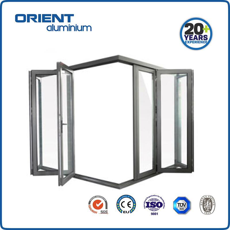 Interior/Exterior Folding aluminium Accordion bifold Window