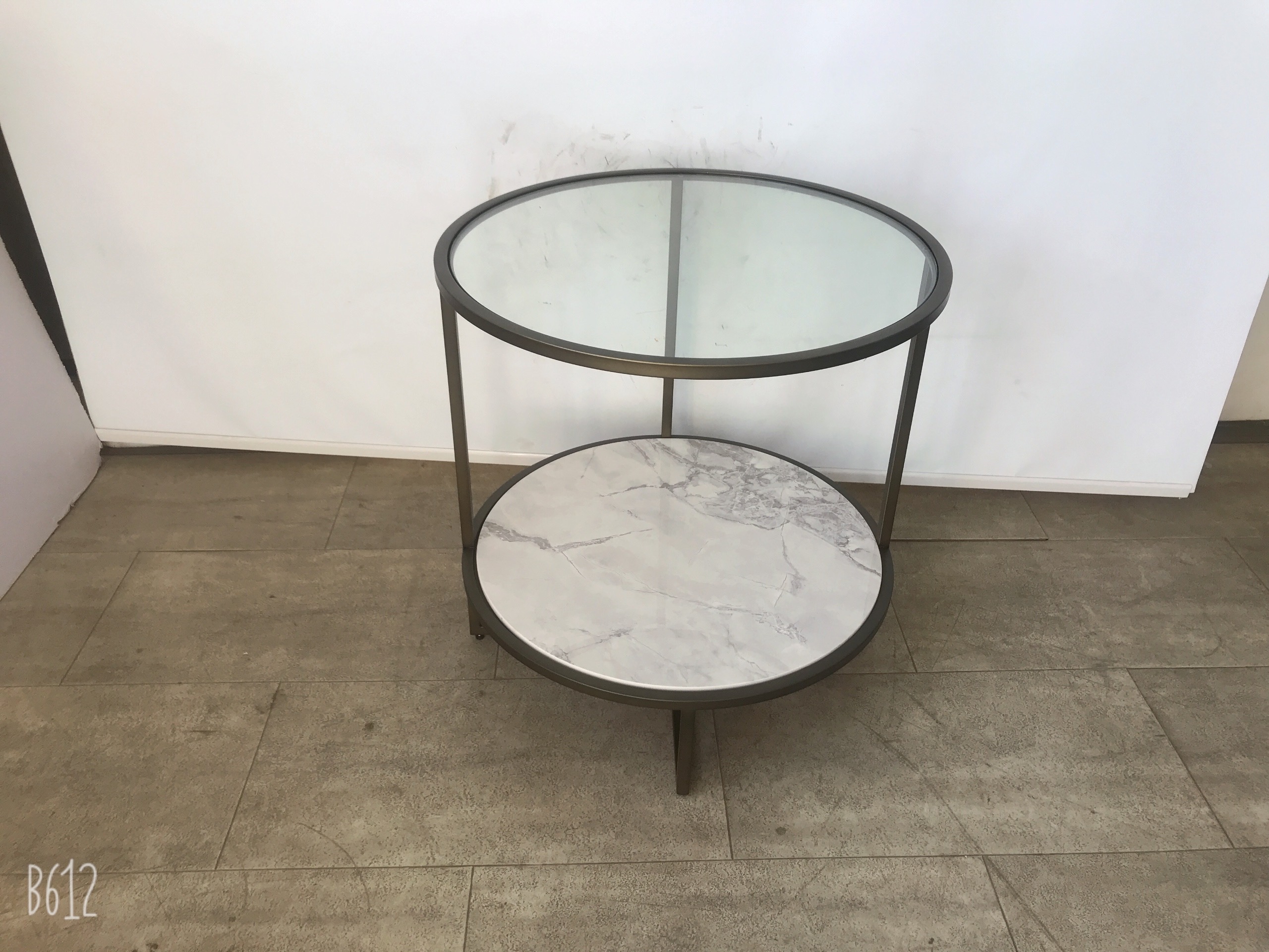 Metal side table