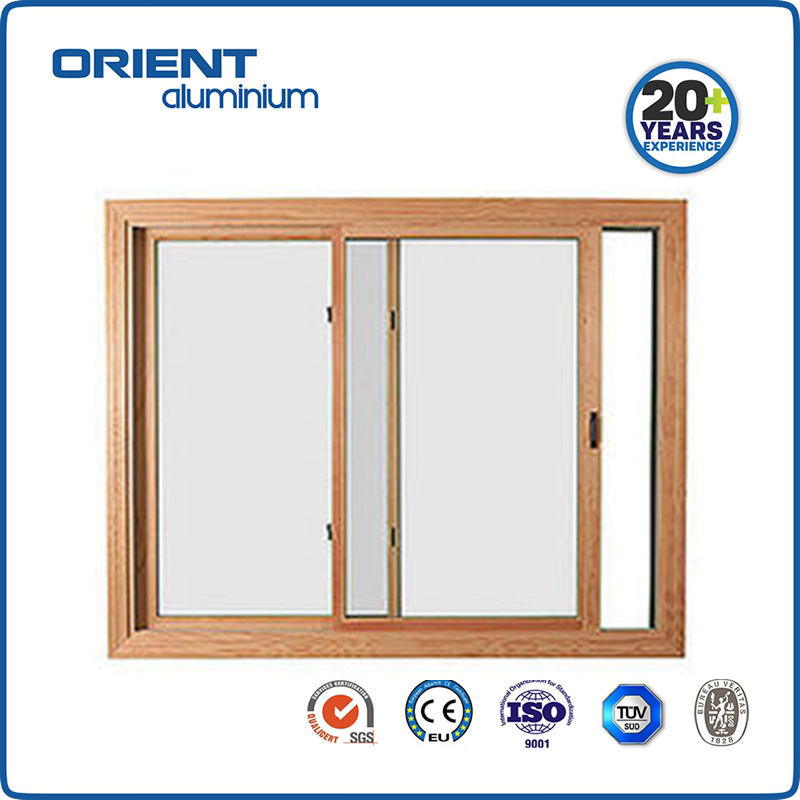 Simple Design Aluminium Double Glazed Frame Glass Slide Aluminum Sliding Window Door