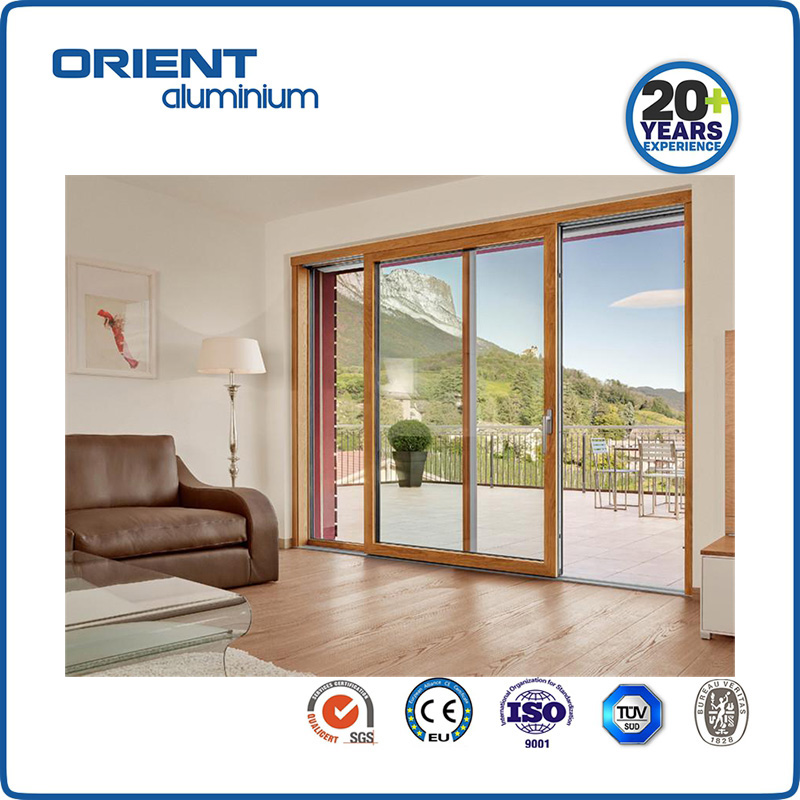 Modern design customized Soundproof Double Glazed Aluminum Alloy Windows Horizontal Sliding Window