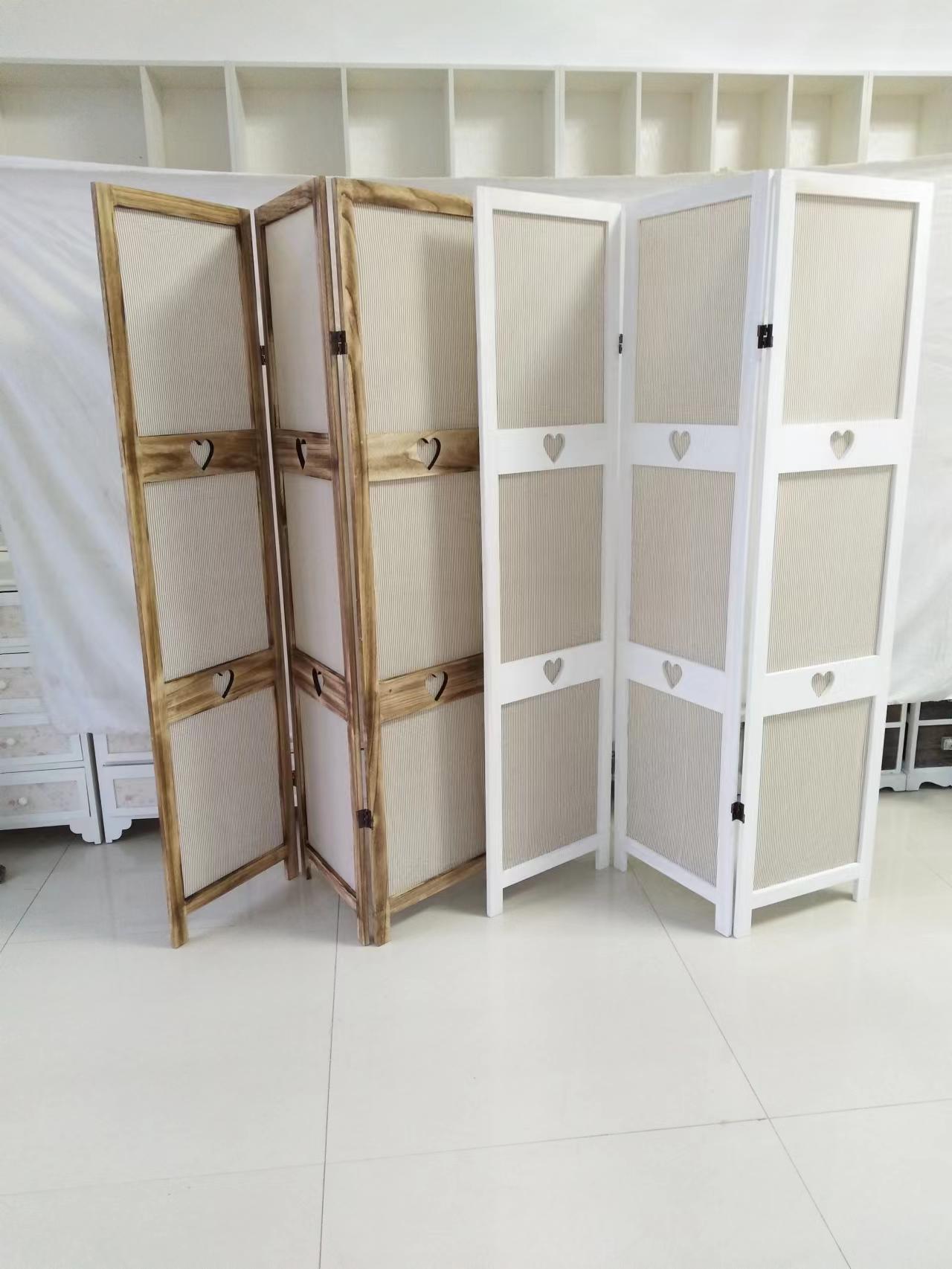 Wood Folding Freestanding Screen Country Wooden Folding Screen Room Divider