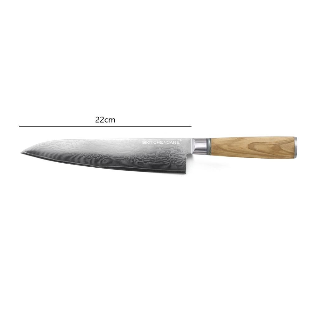 Hip-home gyuto knife Damascus steel kitchen meat knife with wood handle