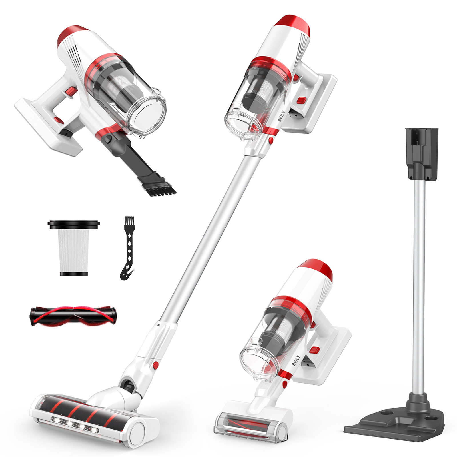 E-rising 2 in1 sticker rechargeable cordless lithumion battery vacuum cleaner EV-696