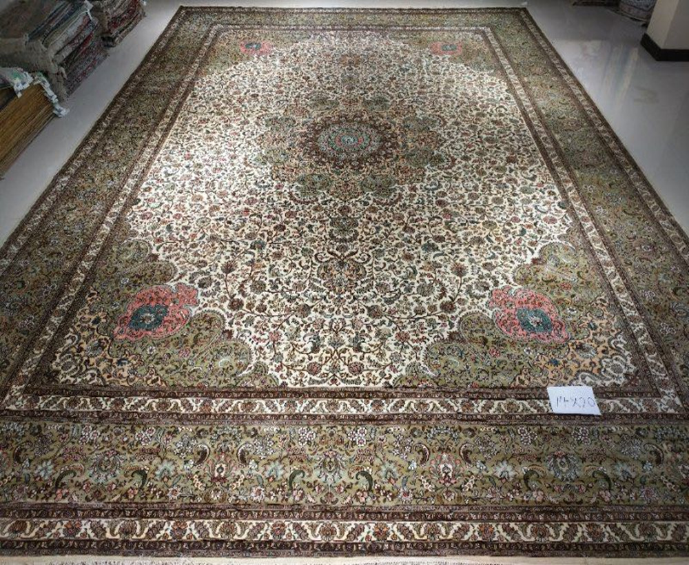 Persian Splendor 14x20ft oversize classic persian carpet for hall and hotel