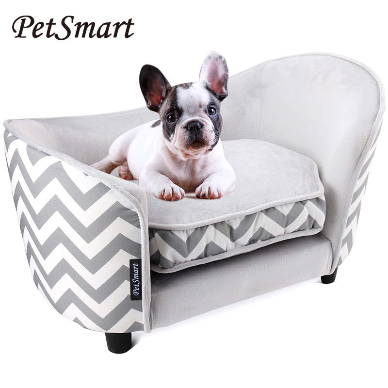 PetSmart Orthopedic Dog Bed Lounge Sofa, Snuggly Sleeper with Solid Orthopedic Foam,