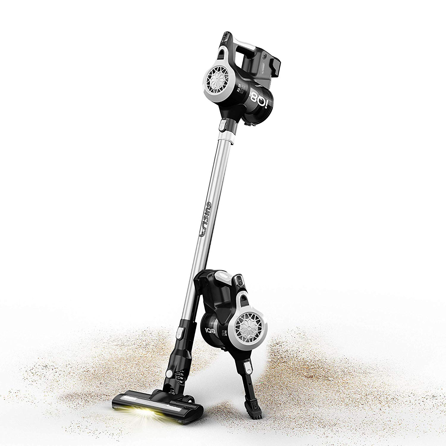 E-rising 2 in1 sticker rechargeable cordless lithumion battery vacuum cleaner EV-6801