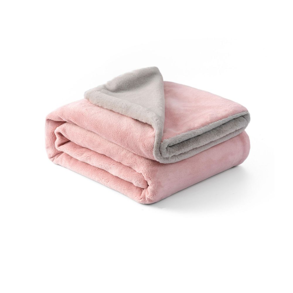 rabbit fur flannle blanket