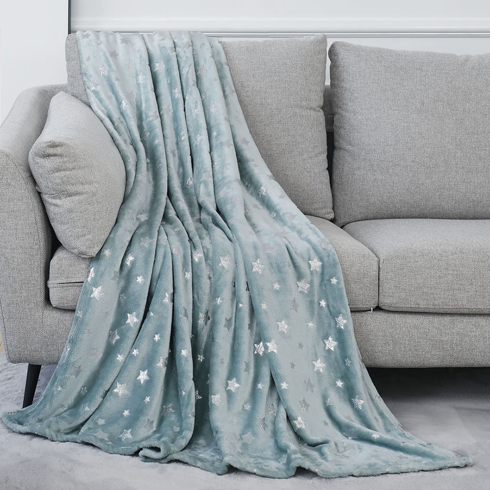 flannel foil print blanket
