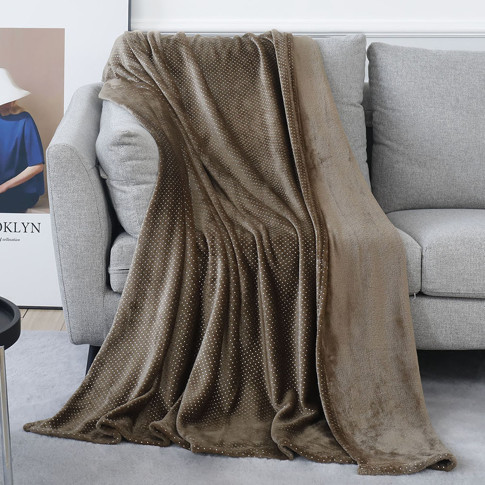 flannel foil print blanket