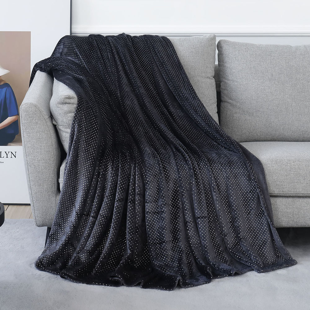 flannel foil print blanket