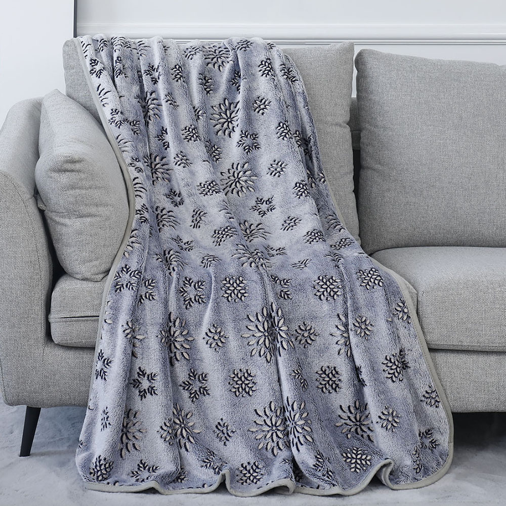 Flannel jacq print blanket