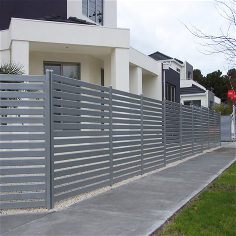 Easy assemble Privacy Aluminum slat fence