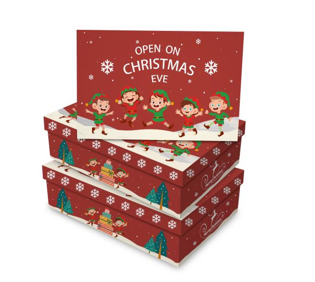 Christmas rectangle gift box