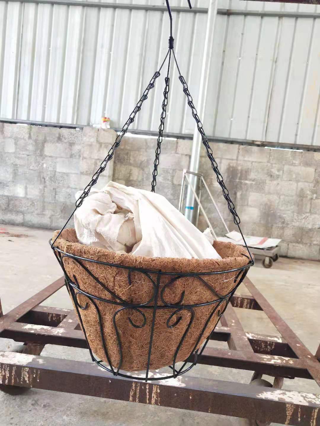 Brown coconut hanging basket, flower basket ,plant hanging basket