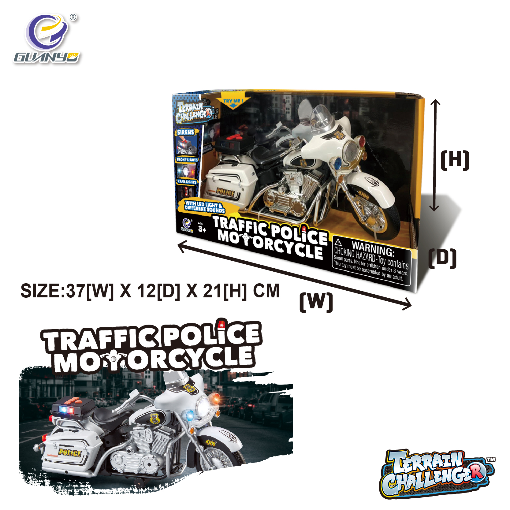 Toy car motorized drive Light and sound music