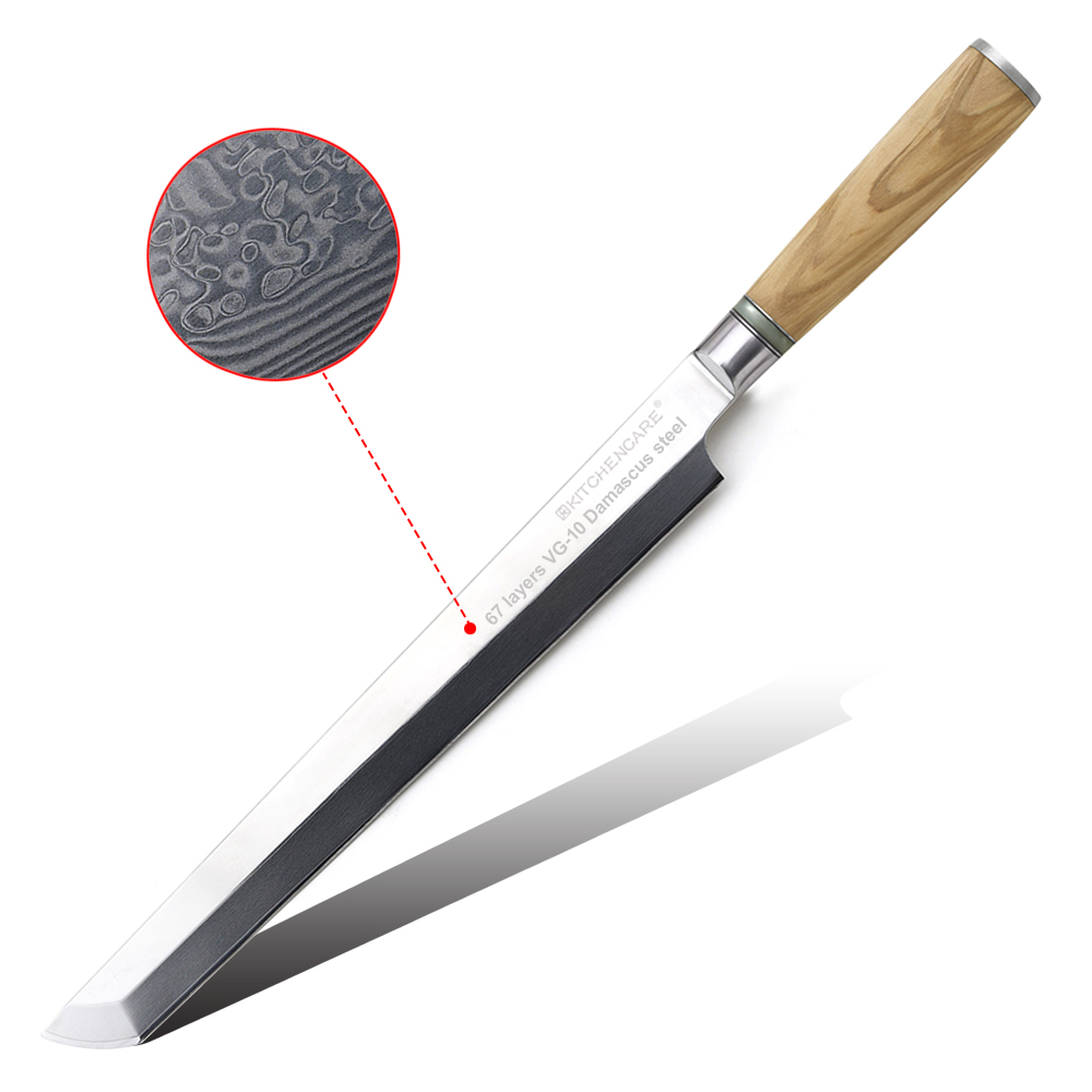 Hip-home 27cm sashimi knife Damascus kitchen Japanese knife with olive wood handle