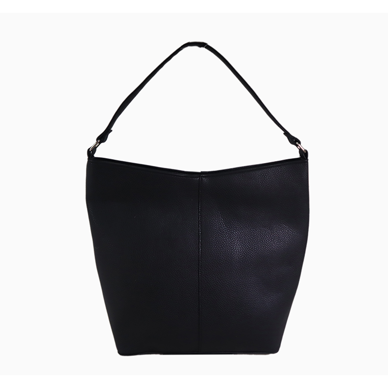Blk PU material shoulder casual bag