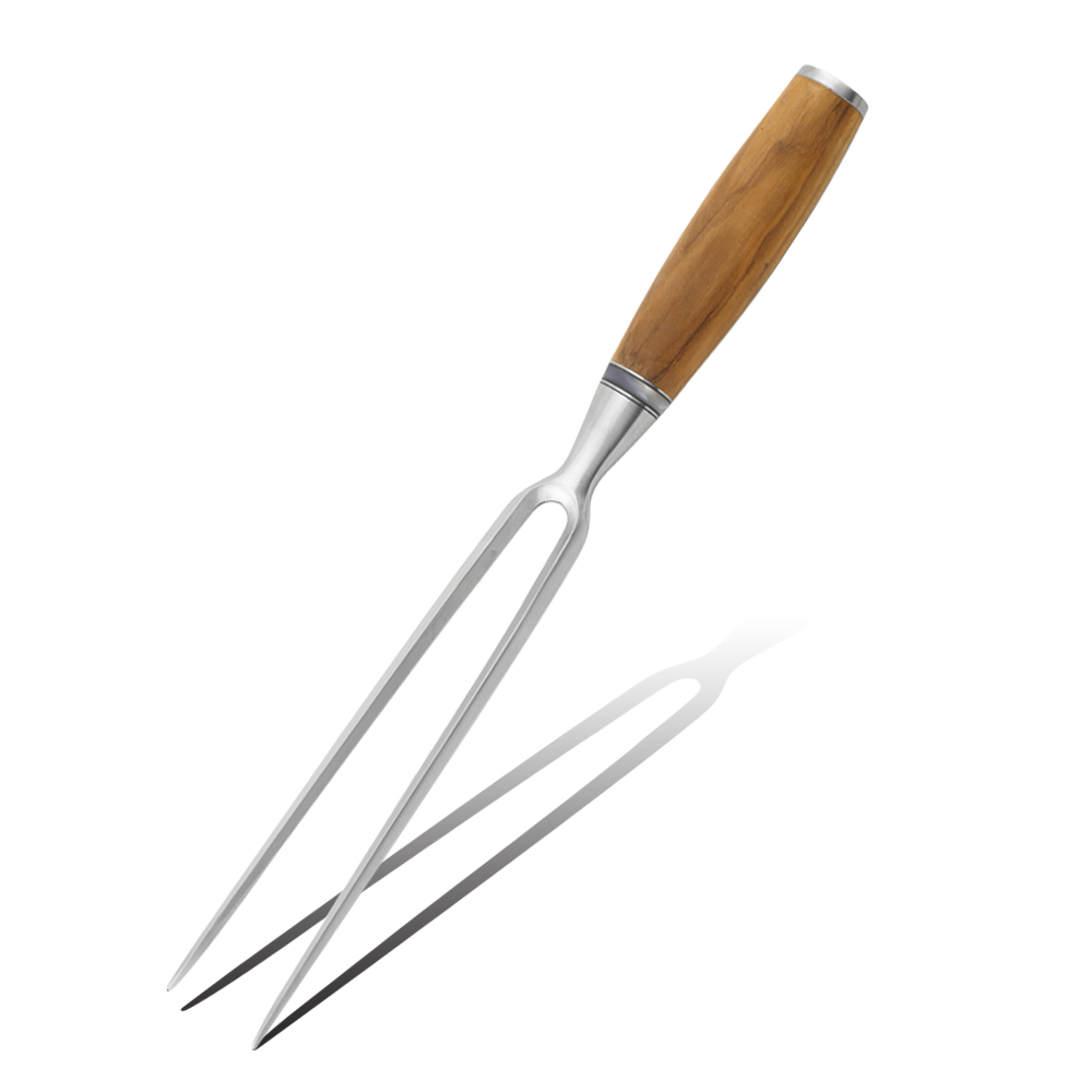 Hip-home meat fork stainless steel kitchen accessories with wood handle