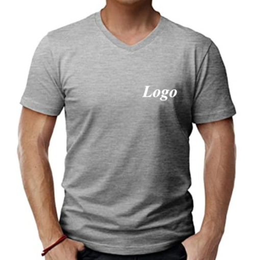 Mens Casual Slim Fit Short Sleeve T-Shirts Cotton Soft Lightweight V Neck T Shirt