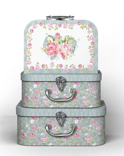 Storage flower suitcase gift box