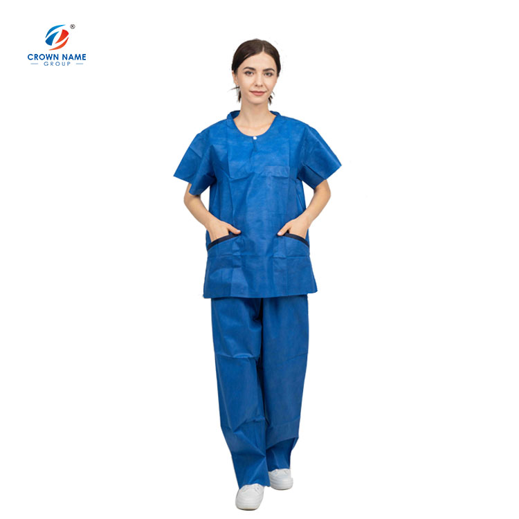 High quality disposable non woven scrub suit