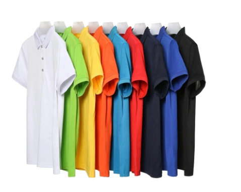OEM High Quality Custom Logo Solid Color Golf Polo Shirt