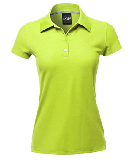 Women Fancy Casual Cotton Office Uniform Design Polo Shirts