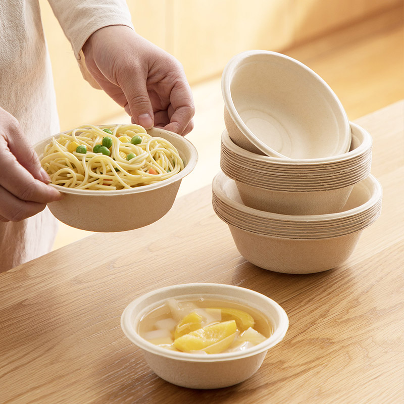 350ml 500ml food grade compostable bowl biodegradable soup Bowl sugarcane bowls