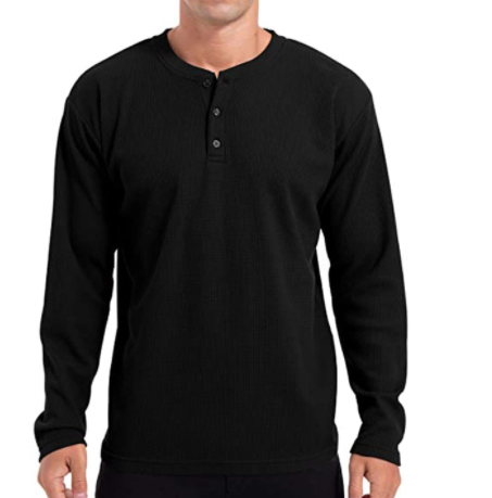 Wholesale Henley Shirts Blank Slim Fit Mens Casual Long Sleeve T Shirts