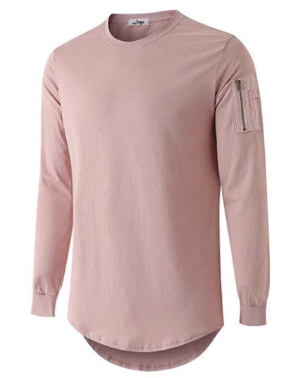 Latest Design Customized Print Pattern Casual Zipper Closure Men Streetwear Tee Shirts