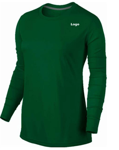 Custom Women Athletic Fitness T Shirt Dry Fit Long Sleeve Sports Wear