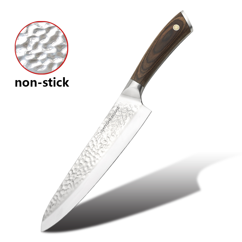 Hip-home chef knife kitchen hammer knife with pakka wood