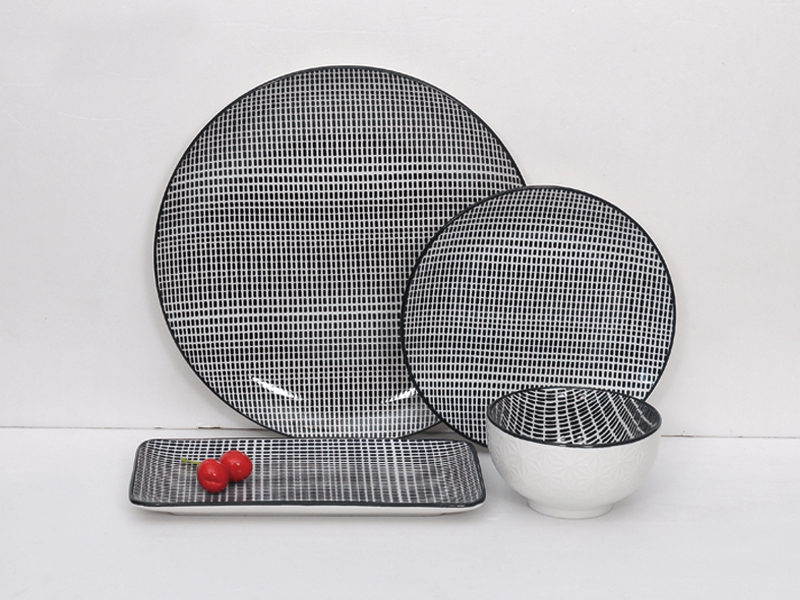 Embossed printed tableware