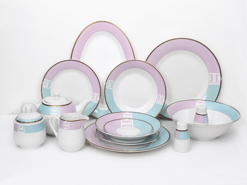 Elegant porcelain tableware
