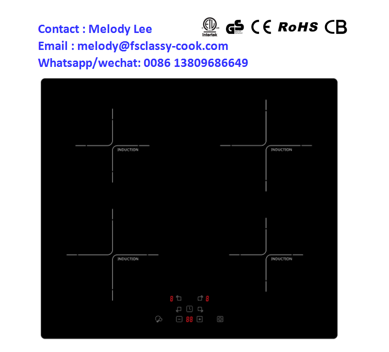 GS CE certificate 4 Burners induction Cooktop 6000w induction cooker 7000w Built-in Electric Stove