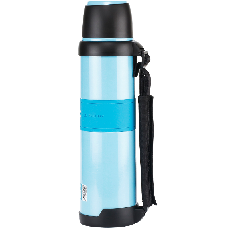 UZSPACE Big Capacity 1200ml vacuum Stainless steel insulated thermos outdoorwater bottle with strap