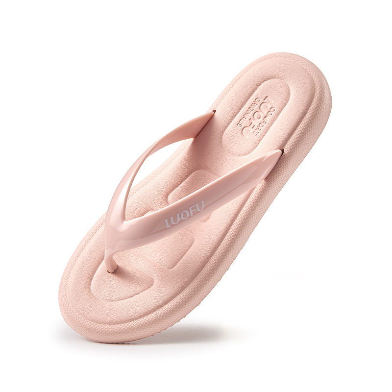 Luofu eva women thick bottomed flip flops, anti-skid, summer fashion, increasing the height slipper
