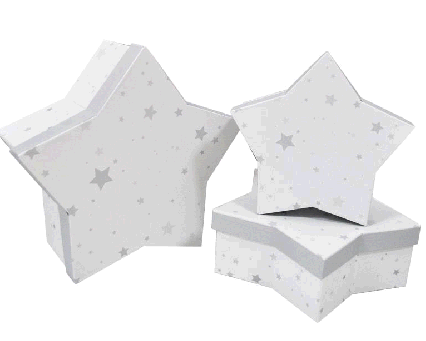 Christmas star shaped gift box