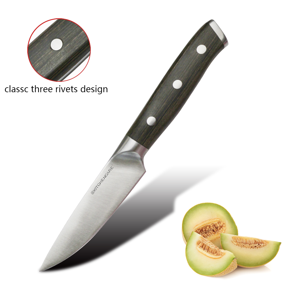 Hip-home paring knife with pakka wood handle kitchen fruit knife