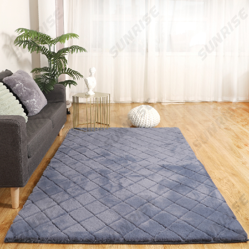 Rabbit fur 3D Carpet
