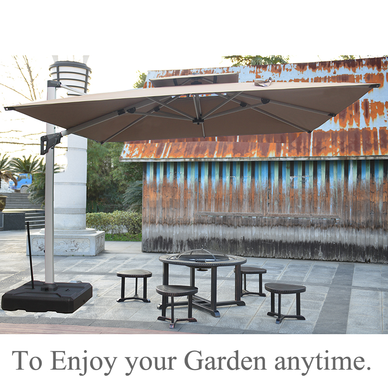 t3.5x3.5m Super Big Roma Umrella with Doudle Top, Outdoor Garden Sunshade Umbrella, Roma Umrbella