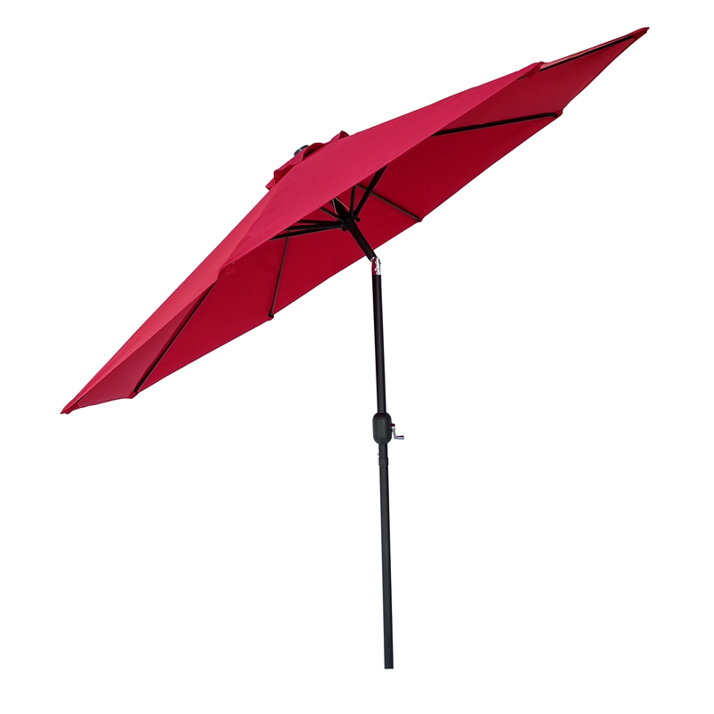 3M Market Umbrella with Crank and Tilt, Patio Table Umbrella, Outdoor Garden Sunshade Parasol