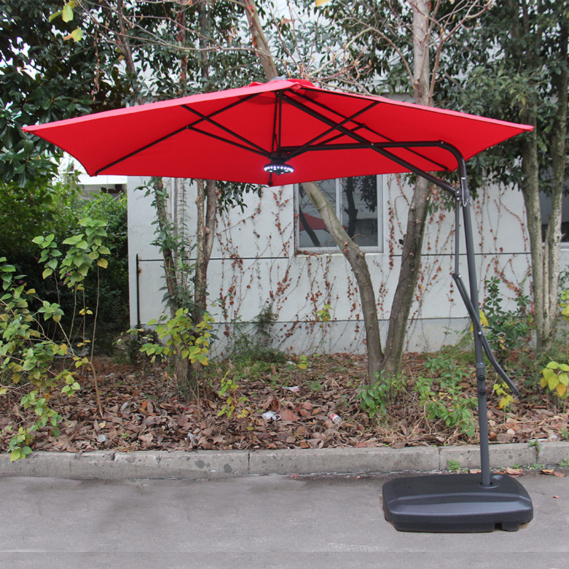 2.7M Push Up Hanging Umbrella, Banana Hanging Umbrella,Offset Cantilever Umbrella, Outdoor Parasol