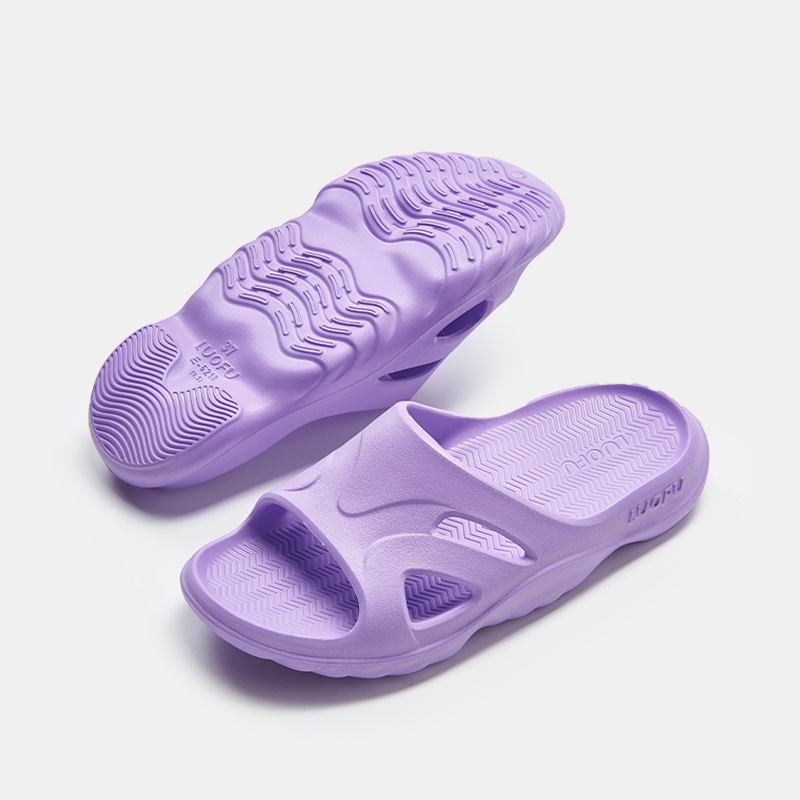 Luofu EVA arch support slippers for men and women's household anti-skid bath flat foot slippers