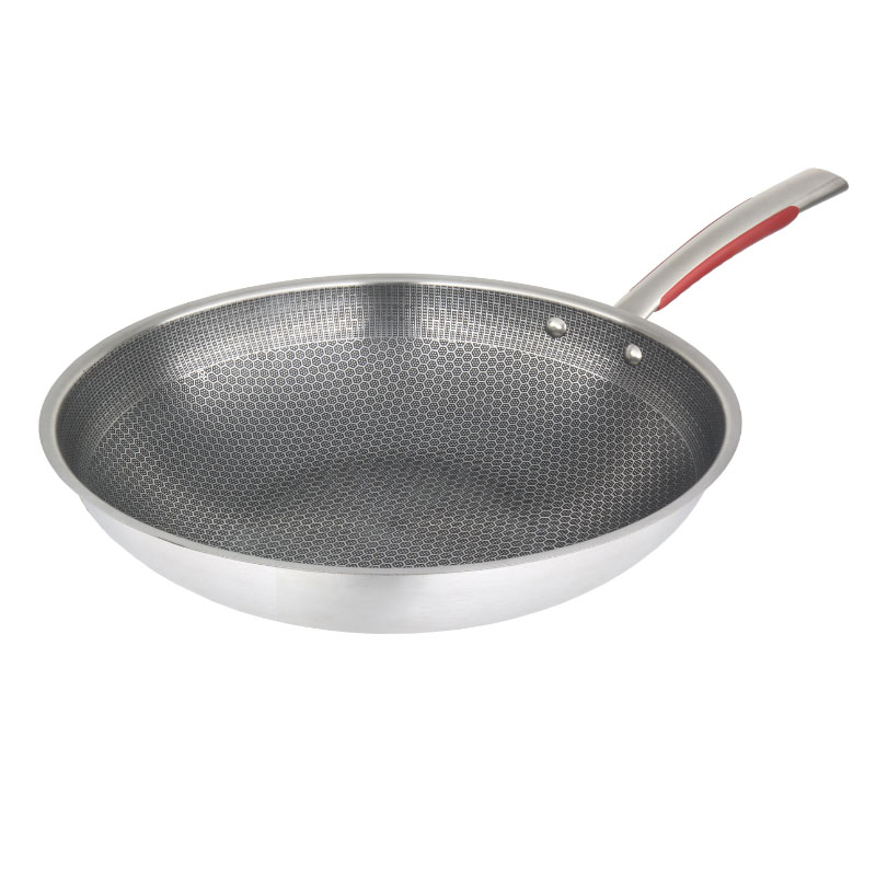 Ss 410 Non-Stick Frypan W/ Honeycomb Design