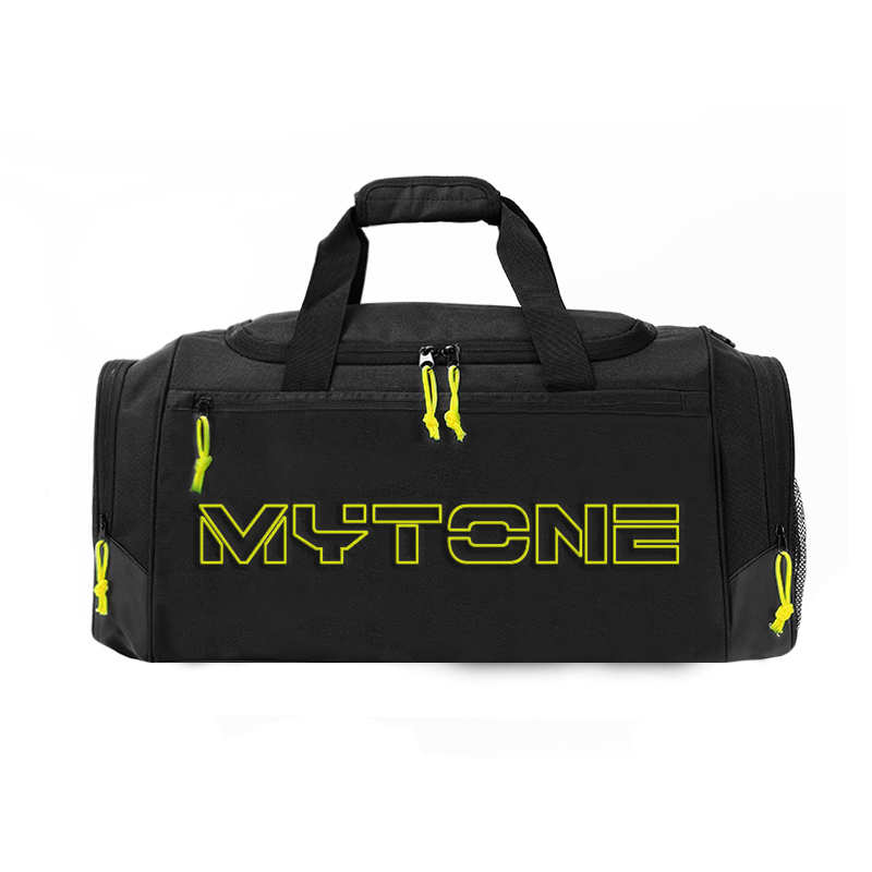 Black gym bag with shoe compartment