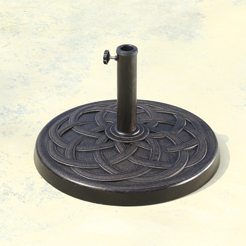 Outdoor Garden Umbrella Base, Round Resin Umbrella Base, Outdoor Garden Sunshade Parasol Base